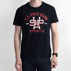 Mens Brand Interlock Printed Round Neck Cotton Slim Fit T-shirt